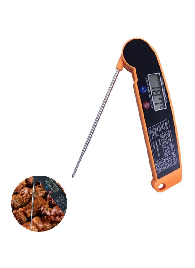 Digital Food Thermometer Orange/Silver 20x1.80x7.50cm