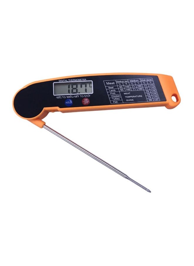 Digital Food Thermometer Orange/Silver 20x1.80x7.50cm