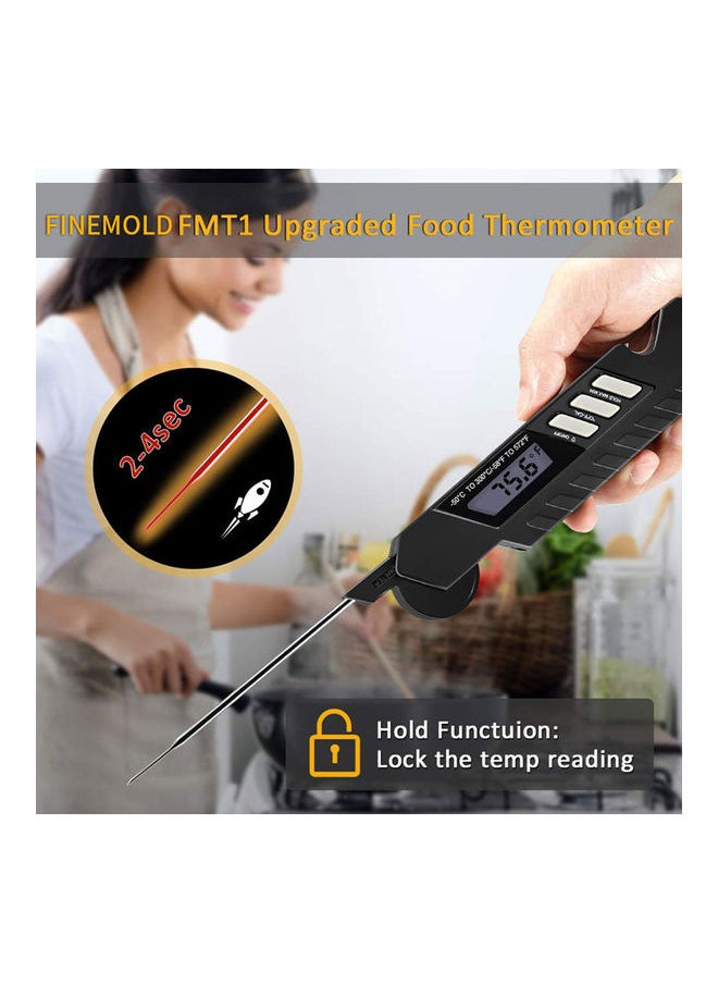 Digital Waterproof Instant Read Meat Thermometer with Bottle Opener for Grill r Cooking Purple