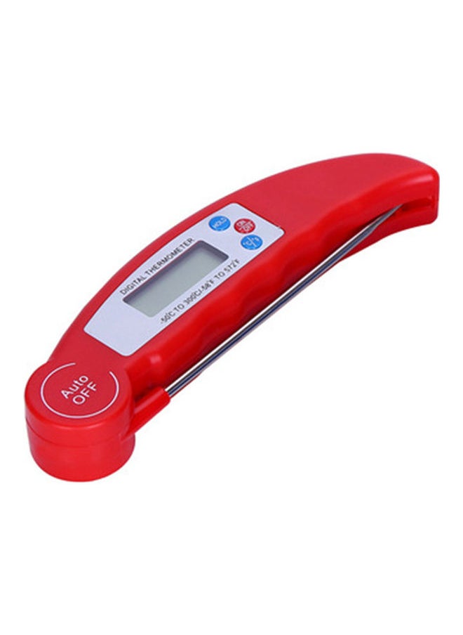 Digital Food Thermometer Foldable Probe Red 3.00 x 5.00 x 0.08cm