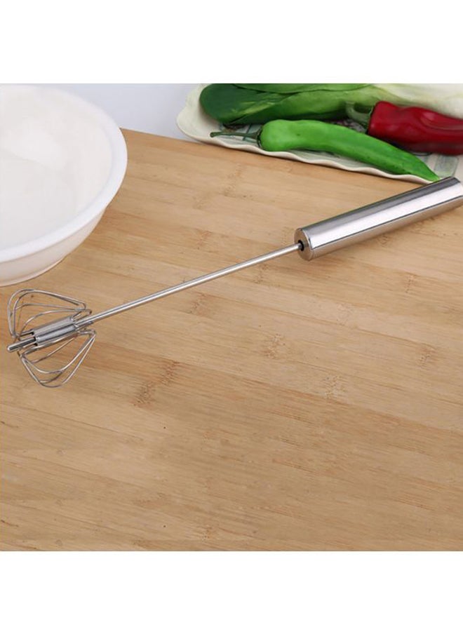 Handheld Egg Whisk Silver 29.6x4.8x1.8cm