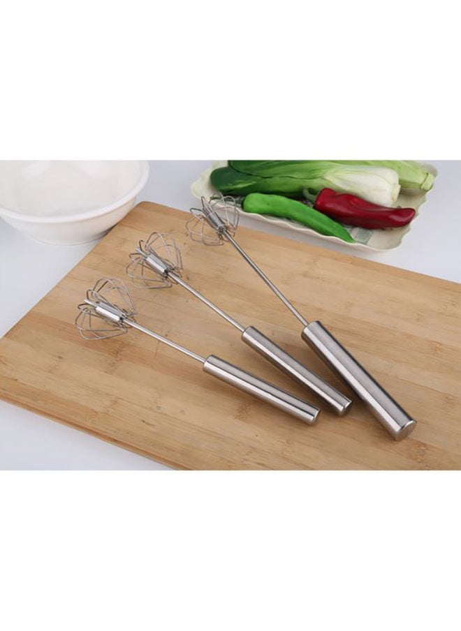 Handheld Egg Whisk Silver 29.6x4.8x1.8cm