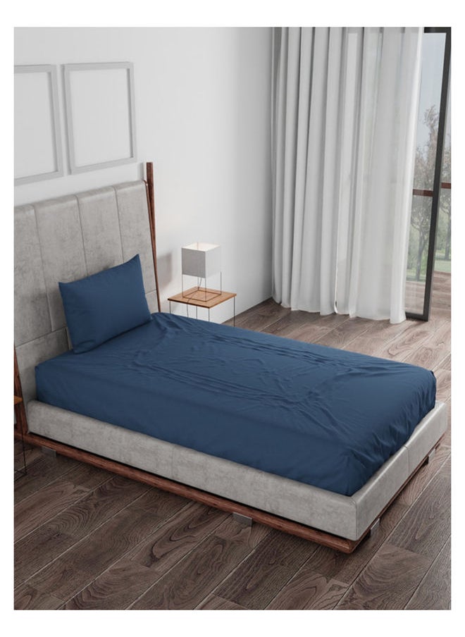 Raymond Home 2 SINGLE BED SHEET+ 2 Pillowcases Super Soft 120 TC Pure Cotton (152x229 cm ,46x69 cm) Flat sheet & 2 PillowCases