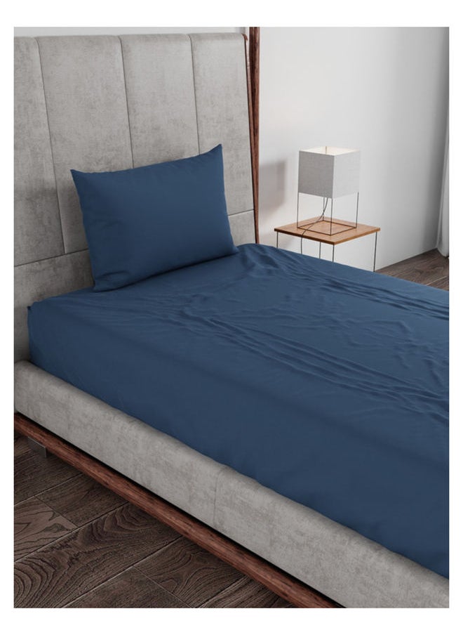 Raymond Home 2 SINGLE BED SHEET+ 2 Pillowcases Super Soft 120 TC Pure Cotton (152x229 cm ,46x69 cm) Flat sheet & 2 PillowCases