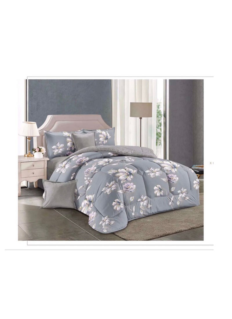 Embrace King Comforter Comforter set 6pcs set glazed cotton King size 1-PC fitted bedsheet 200 * 200cm,1-PCS Comforter 220 * 240 fixed, 4PCS Super Soft Pillowcases