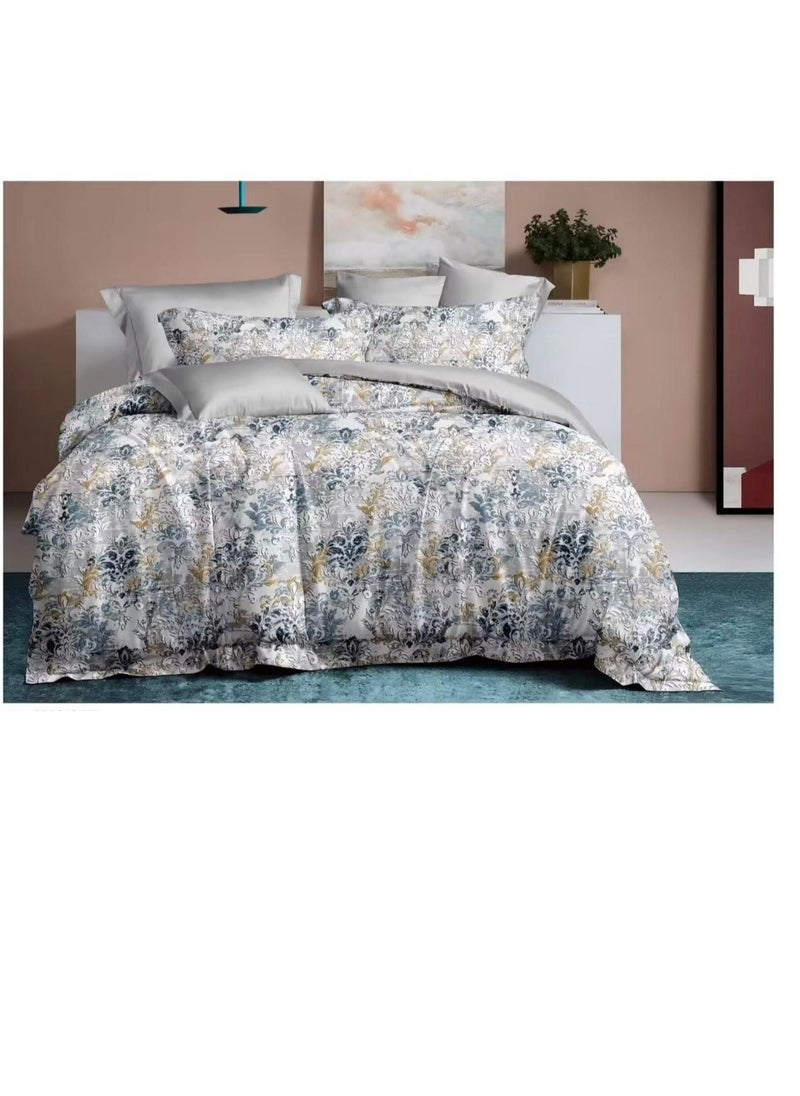 Embrace King Comforter Comforter set 6pcs set glazed cotton King size 1-PC fitted bedsheet 200 * 200cm,1-PCS Comforter 220 * 240 fixed, 4PCS Super Soft Pillowcases