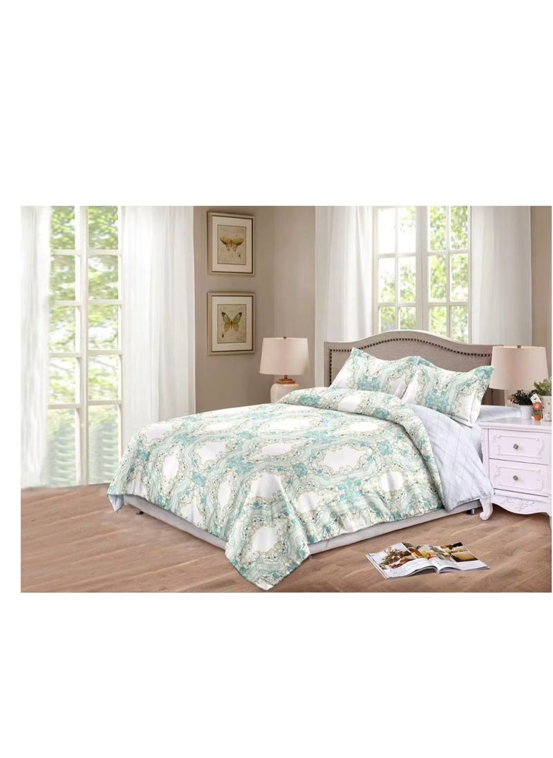 Embrace King Comforter Comforter set 6pcs set glazed cotton King size 1-PC fitted bedsheet 200 * 200cm,1-PCS Comforter 220 * 240 fixed, 4PCS Super Soft Pillowcases