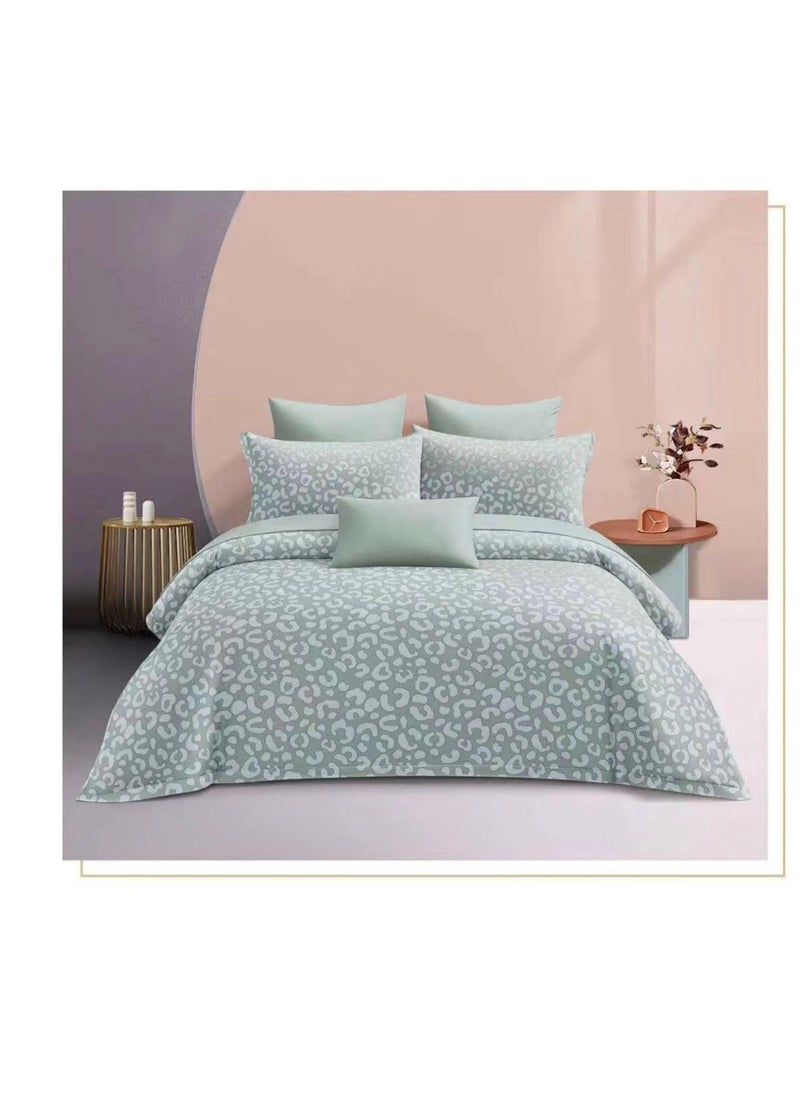 Embrace King Comforter Comforter set 6pcs set glazed cotton King size 1-PC fitted bedsheet 200 * 200cm,1-PCS Comforter 220 * 240 fixed, 4PCS Super Soft Pillowcases