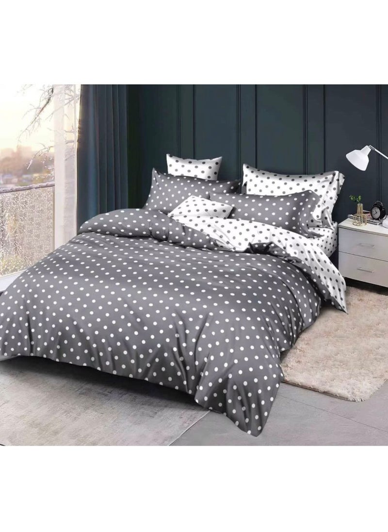 Embrace King Comforter Comforter set 6pcs set glazed cotton King size 1-PC fitted bedsheet 200 * 200cm,1-PCS Comforter 220 * 240 fixed, 4PCS Super Soft Pillowcases