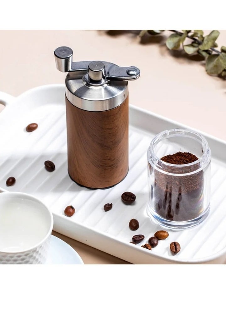 Portable Wood Grain Hand Coffee Grinder