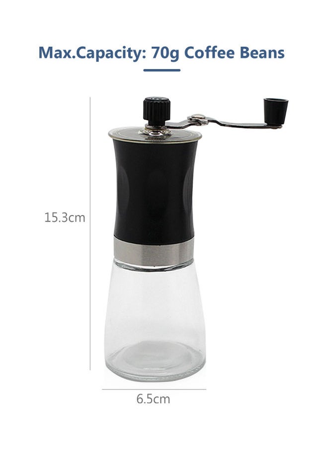 Manual Coffee Grinder Black 19.5x7.3x7.3cm