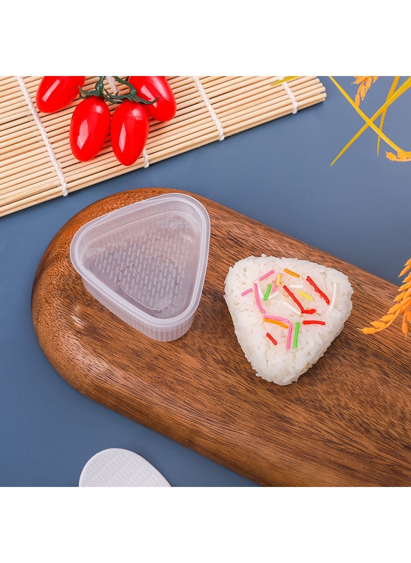 Cross-border special triangle sushi rice ball pinch mold childrens rice ball grinding tool food grade rice ball artifact wholesale 30# transparent small triangle