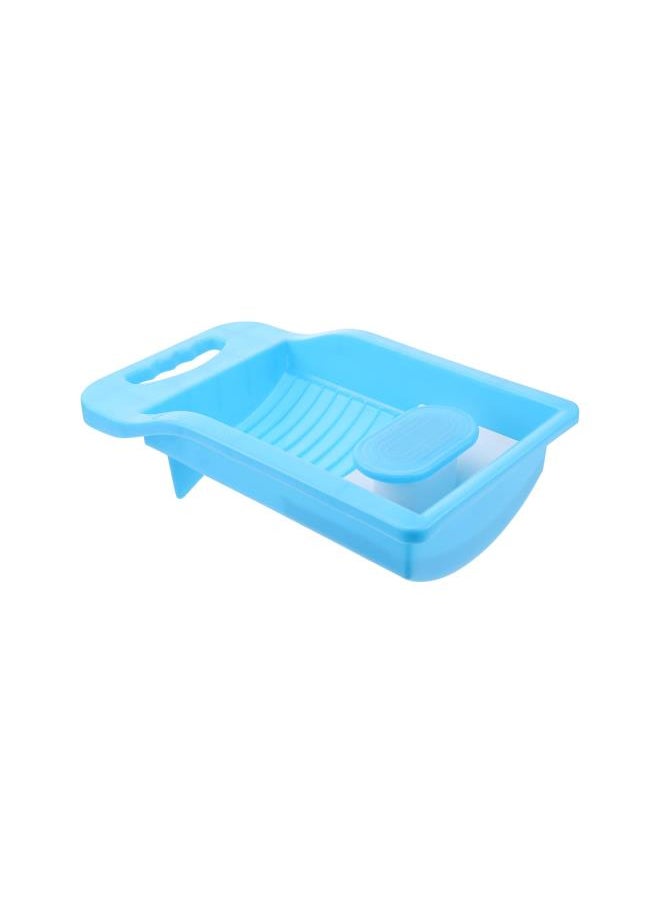 Mini Hand Wash Board, Wash Board Plastic Washing Board Household for Students Clothes Clean Laundry ( BLUE)