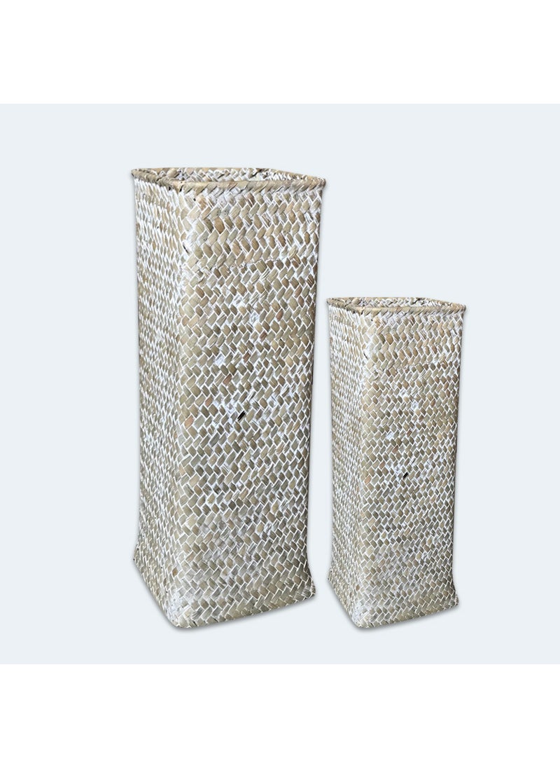 Creative Woven Flower Basket Home Decor Wipe White (make up the difference of 0.5 yuan)