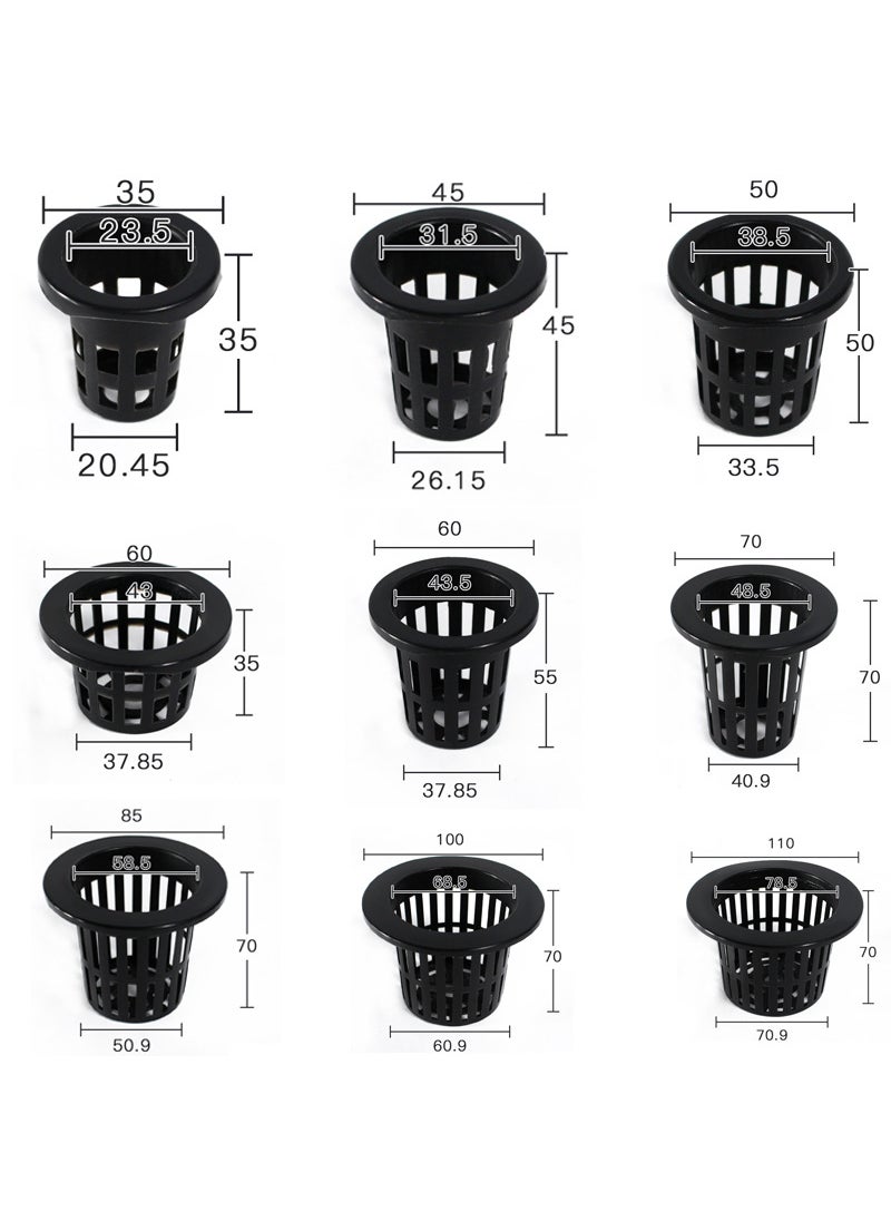 Hydroponic Planting Basket for Vegetables and Flowers Black