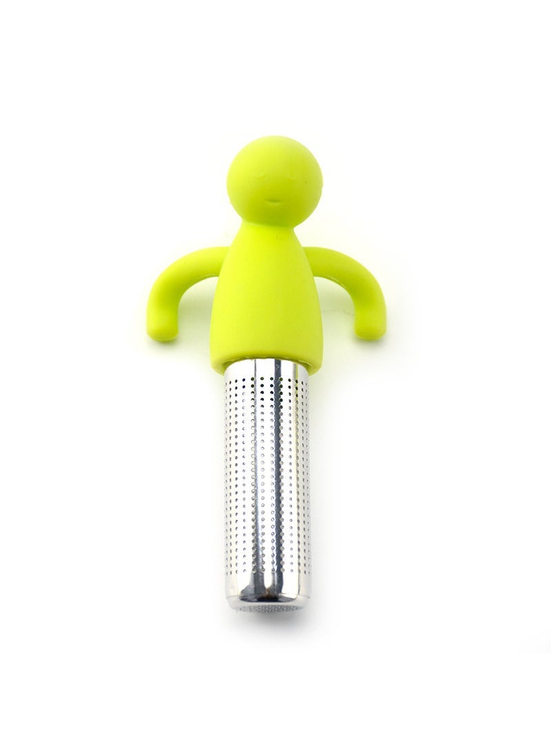 Creative Human-Shaped Tea Infuser Blue