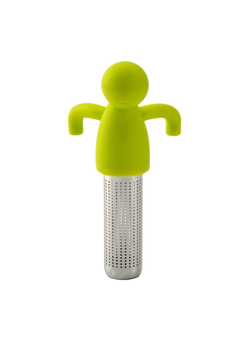 Creative Human-Shaped Tea Infuser Blue