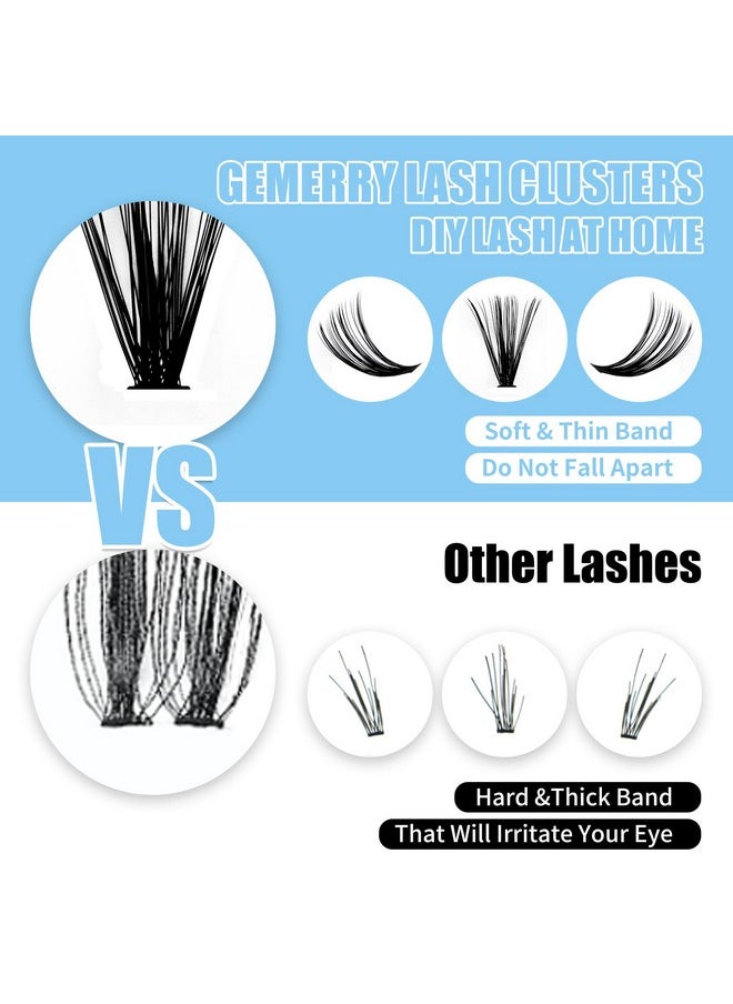 Individual Lashes 240Pcs Large Tray 0.07Mm 30P/40P C Curl Mix 8-16Mm Lash Clusters Soft&Fluffy Cluster Lashes Mink Lash Extension Clusters Mixed Tray False Lashes(30P/40P-C, 8-16 Mix)