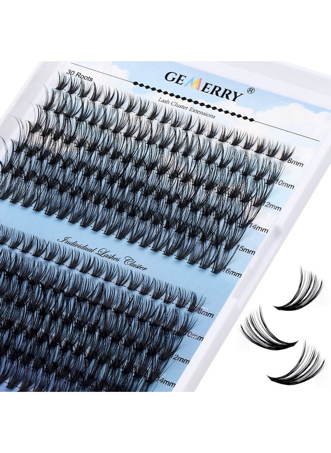 Individual Lashes 240Pcs Large Tray 0.07Mm 30P/40P C Curl Mix 8-16Mm Lash Clusters Soft&Fluffy Cluster Lashes Mink Lash Extension Clusters Mixed Tray False Lashes(30P/40P-C, 8-16 Mix)