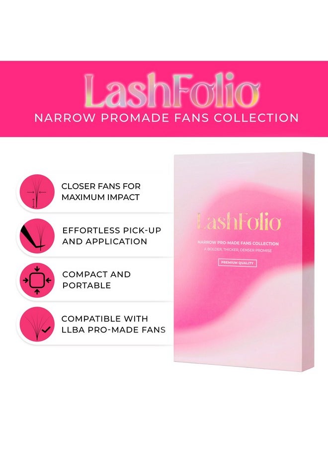 Lashfolio Triple Spike Promade Fans | Handmade Volume Eyelashes | Multi Selections From 5D To 10D | C Cc D Curl | 0.03~0.07 Mm | 8-13Mm Length | Long Lasting | Easy Application (7D-0.03 C 8-13Mm)