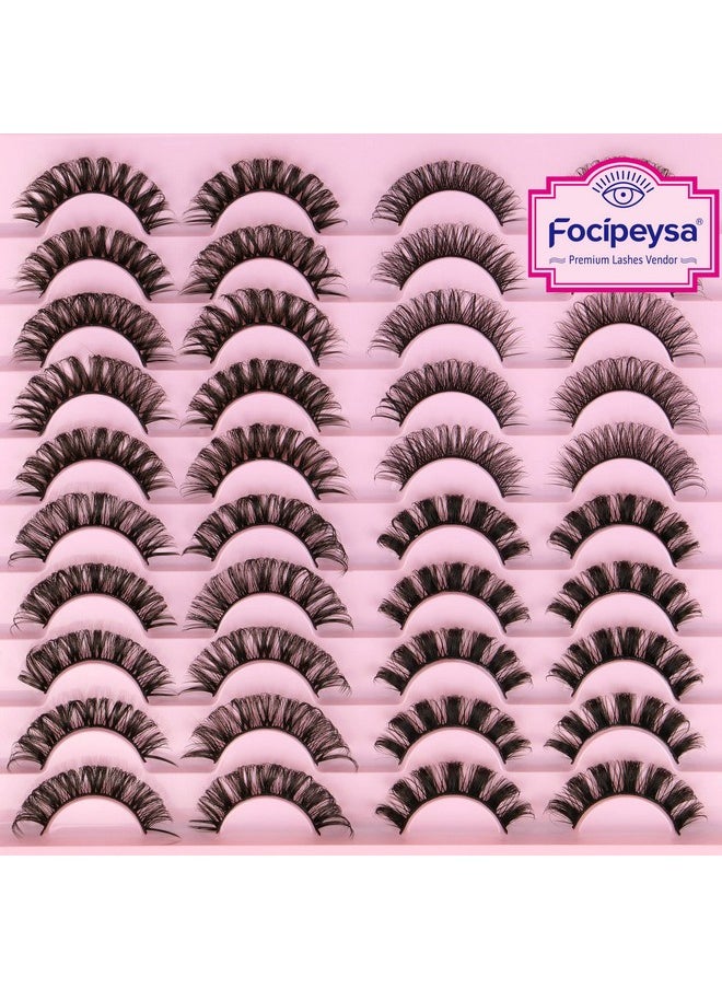 Lashes Fluffy D Curl False Eyelashes Wispy Russian Lashes Strip 4 Styles Mixed Eyelashes Look Like Extensions By Focipeysa