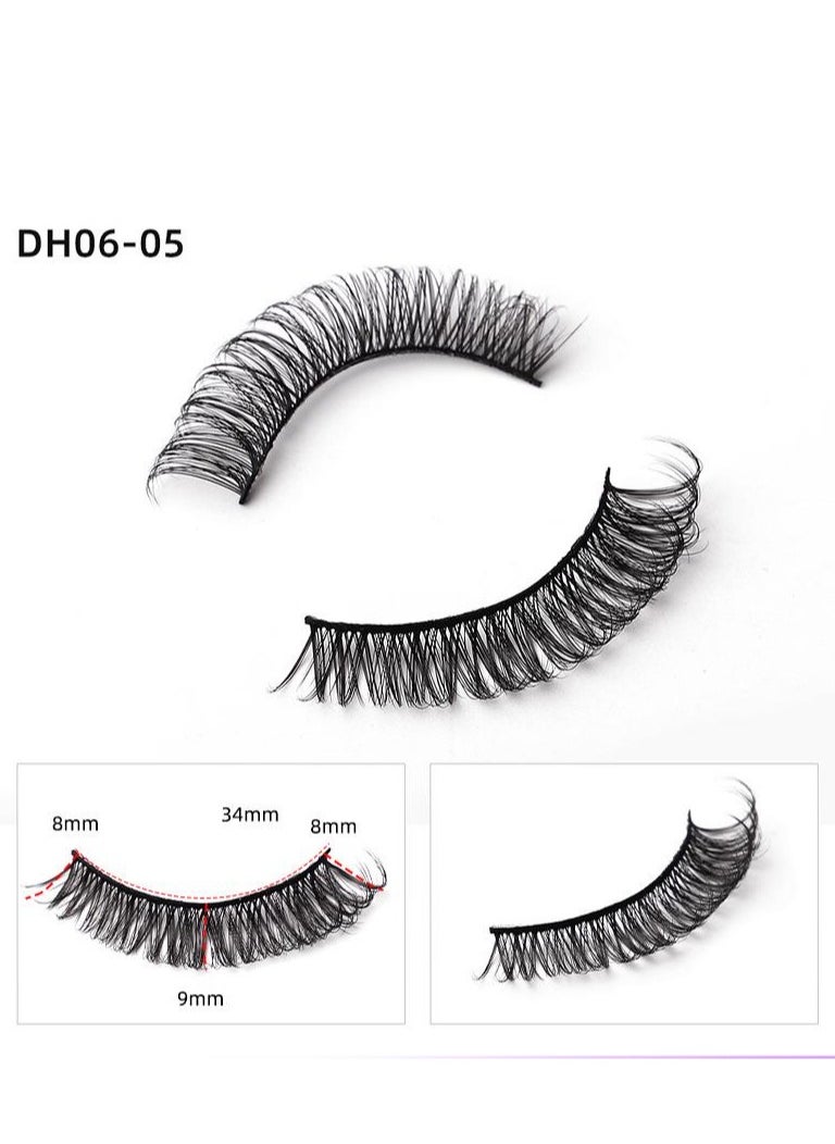 High volume DD curvature nutrual false eyelashes for party and daily makeup DH06-05