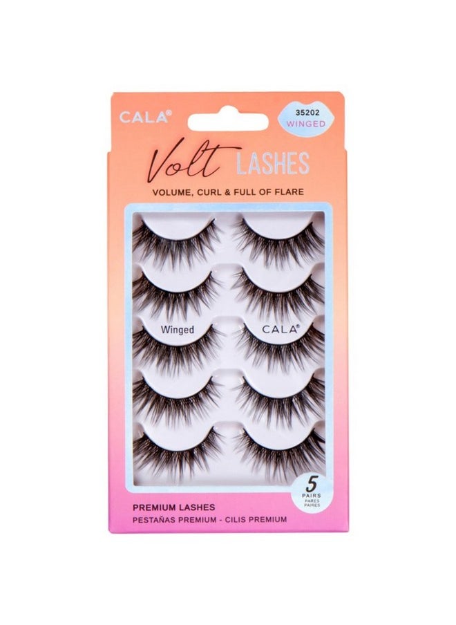 Volt Lashes Volume, Curl & Full Of Flare 5 Pairs (Winged)