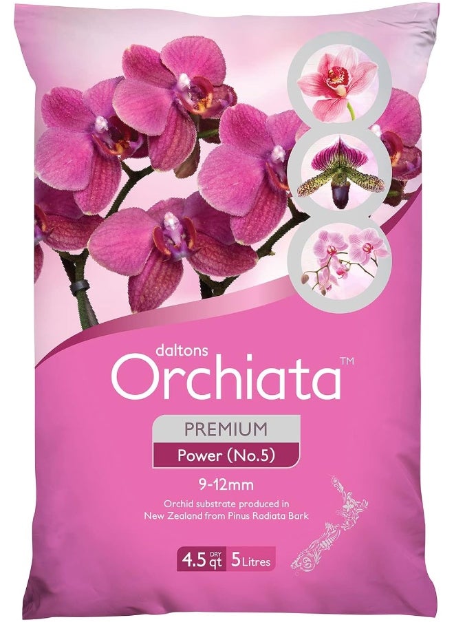 Absolute Unlimited Orchiata Orchid Bark, 100% Pure New Zealand Potting Mix - Classic 1/4In To 3/9In - For Superior Aeration, Flowering For Phalaenopsis, Vanda, Cattleya And Houseplant Orchids