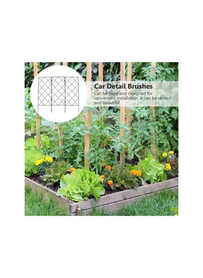 Climbing Plants Trellis Decorative Garden Fence Panel Arch Folding Flower Supports Tomato Grow Cage Stakes for Climbing Plants