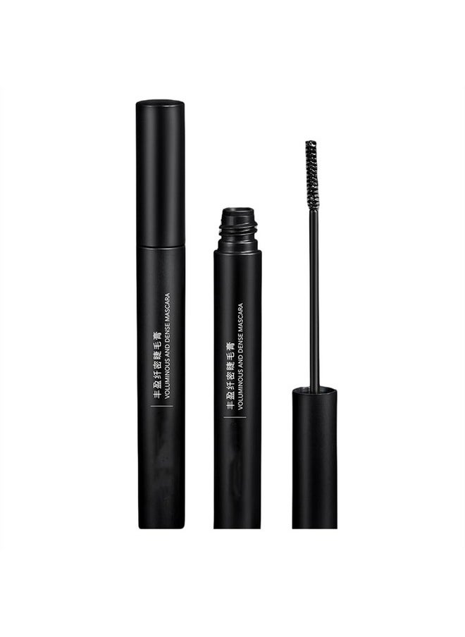 Black Waterproof Mascara For Fine Short Eyelash, Small Brush Can Catching Tiny Eyelashes, Smudge-Proof, Washable Voluminous Eyelash Mascara Intense Lengthening Mascara (1 Pcs）