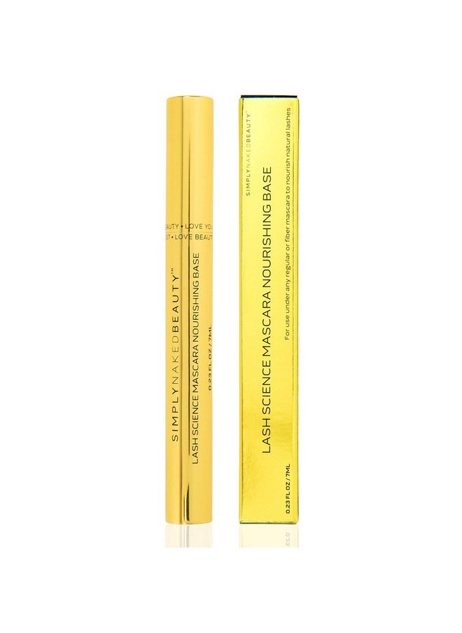 Lash Science Mascara Nourishing Base Mascara 2 In 1 - Mascara With Usda Certified Organic Castor Oil For Eyelash Growth.