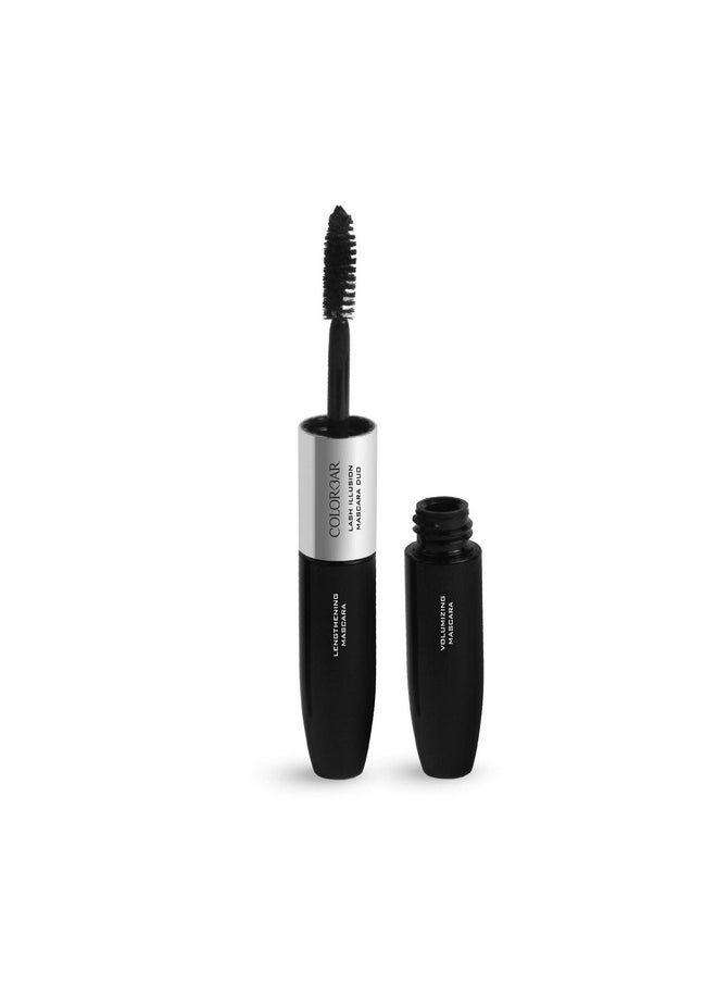 Duo Mascara, Carbon Black, 4Ml | Lengthening | Volumizing | Smudge-Proof And Waterproof