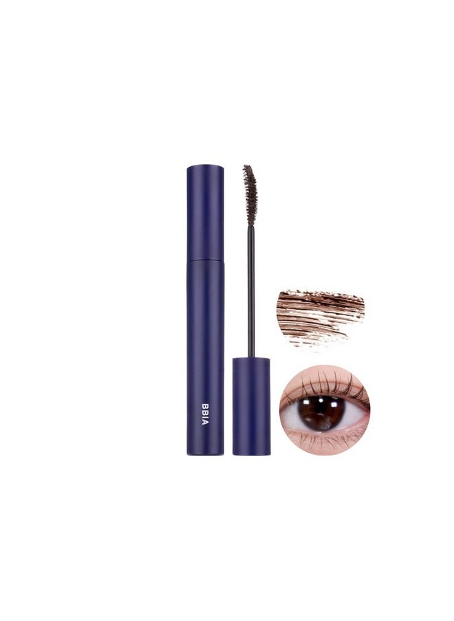 Bbia Never Die Mascara 2 Color - Power Volumizing & Lengthening, Curling, Fixing Lashes, Intense Length, Feathery Soft Full Lashes, No Smudging & Clumping, Waterproof, K-Beauty (02 Power Brown)