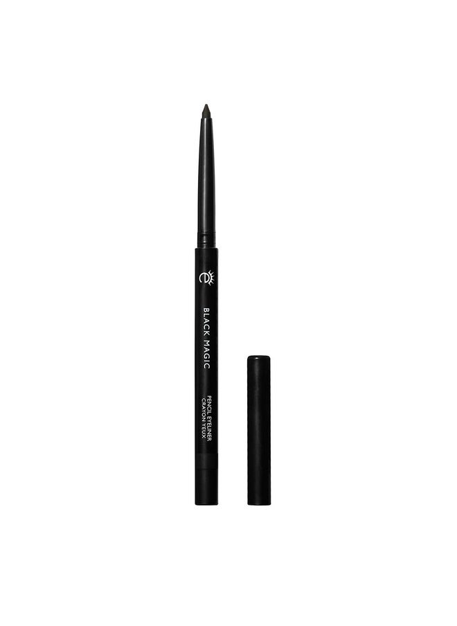 Black Magic Pencil Eyeliner - Intense Black - Gel Formula - Buildable Soft Definition Vegan 0.5G