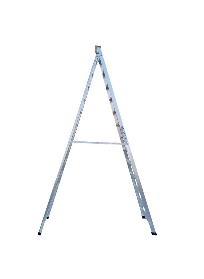 Dual Purpose Aluminum Ladder - Lightweight, Telescoping Ladder for Home, Office & Outdoor Use | 14 Steps Folding Ladder with Anti-Slip Design | Heavy-Duty Multi-Use Ladder | 4 Meters