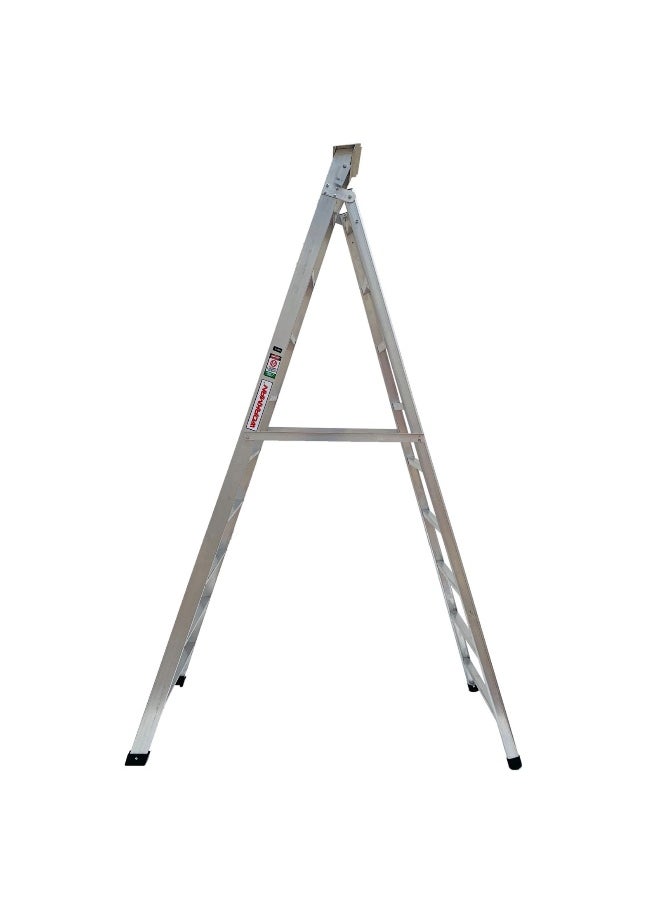 Dual Purpose Aluminum Ladder - Lightweight Ladder for Home, Office & Outdoor Use | 10 Steps Folding Ladder with Anti-Slip Design | Heavy-Duty Multi-Use Ladder | 3 Meters