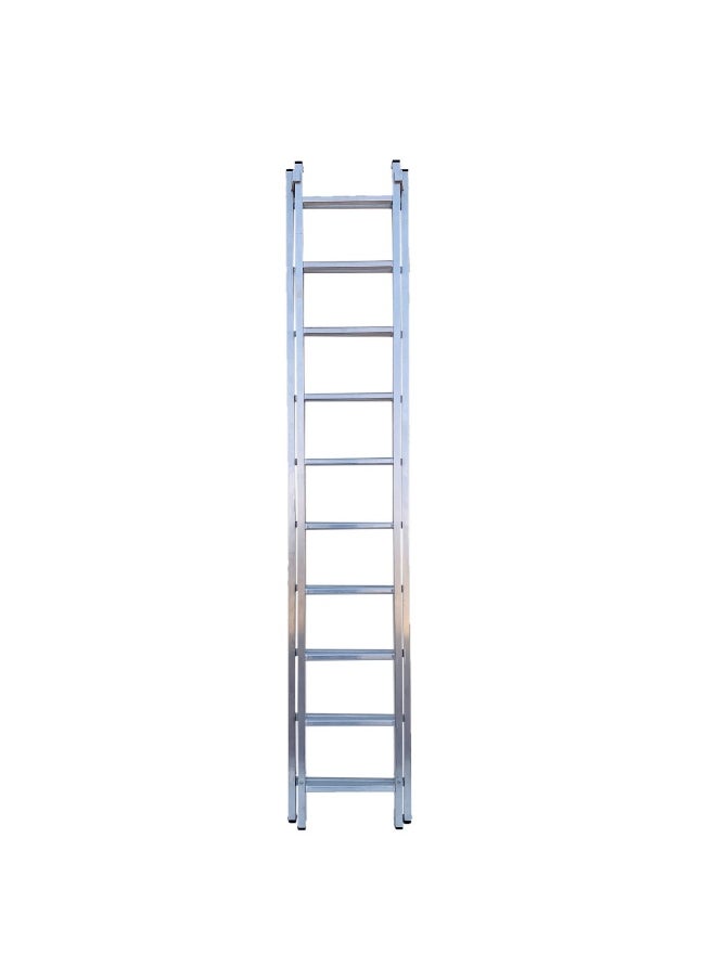 Singapore Extension Aluminum Ladder - Lightweight Ladder for Home, Office & Outdoor Use | 10+10 Steps Folding Ladder with Anti-Slip Design | Heavy-Duty Multi-Use Ladder | 6 Meter