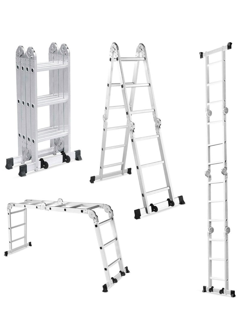 Aluminum Ladder Multi-Purpose 4x5 – Lightweight, Versatile, and Heavy-Duty for Home and Professional Use | 5.20 Meter