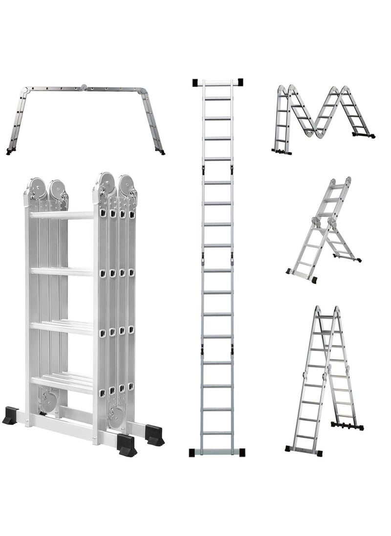 Aluminum Ladder Multi-Purpose 4x5 – Lightweight, Versatile, and Heavy-Duty for Home and Professional Use | 5.20 Meter