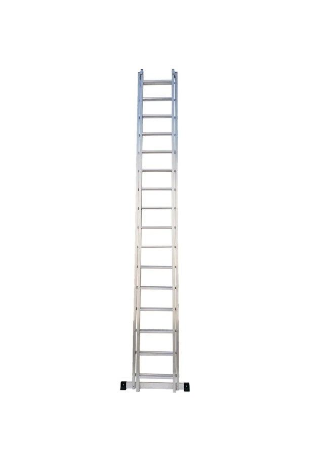 Singapore Extension Aluminum Ladder - Lightweight Ladder for Home, Office & Outdoor Use | 16+16 Steps Folding Ladder with Anti-Slip Design | Heavy-Duty Multi-Use Ladder | 9.7 Meter