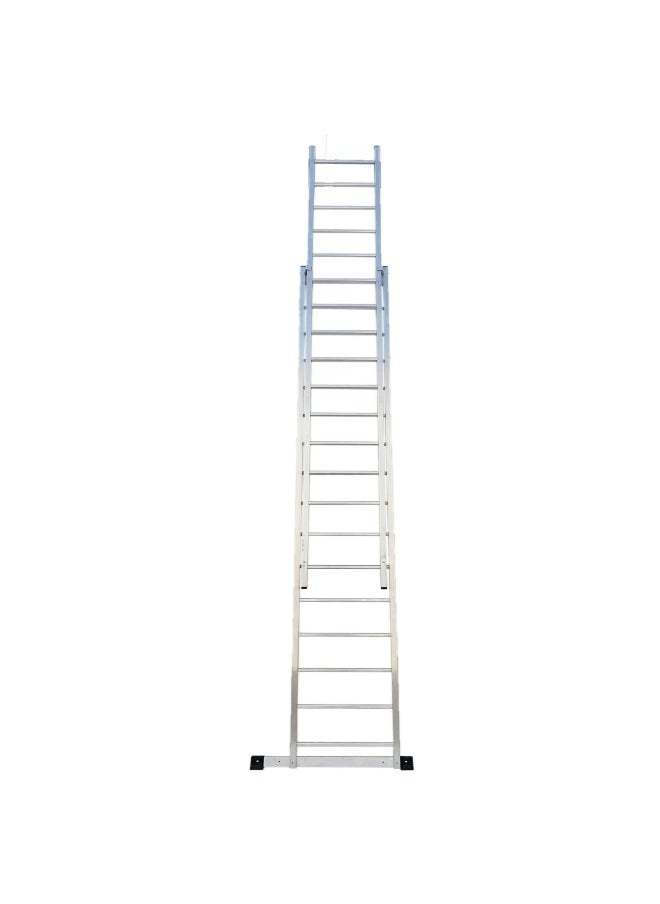 Singapore Extension Aluminum Ladder - Lightweight Ladder for Home, Office & Outdoor Use | 16+16 Steps Folding Ladder with Anti-Slip Design | Heavy-Duty Multi-Use Ladder | 9.7 Meter