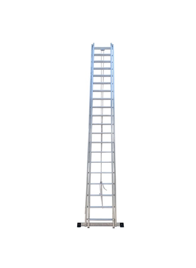 Italy Extension Aluminum Ladder - Lightweight Ladder for Home, Office & Outdoor Use | 22+22 Steps Folding Ladder with Anti-Slip Design | Heavy-Duty Multi-Use Ladder | 13.4 Meter