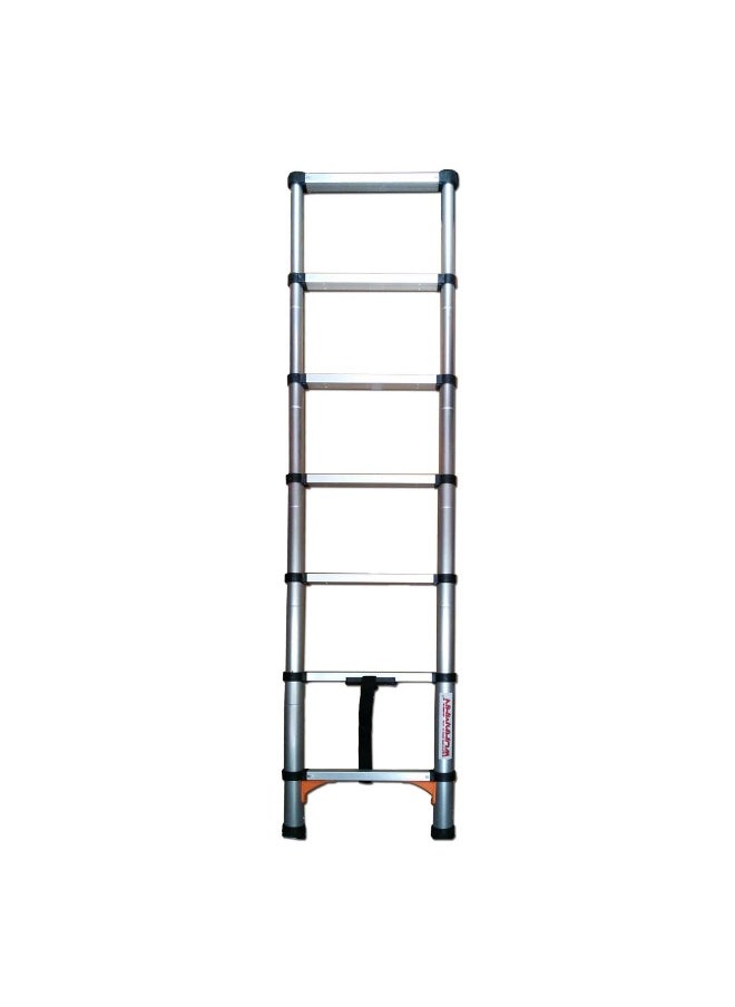 Telescoping Single Sided Aluminum Ladder - Lightweight, Telescoping Ladder for Home, Office & Outdoor Use | 10 Steps Folding Ladder with Anti-Slip Design | Heavy-Duty Multi-Use Ladder | 3 Meter