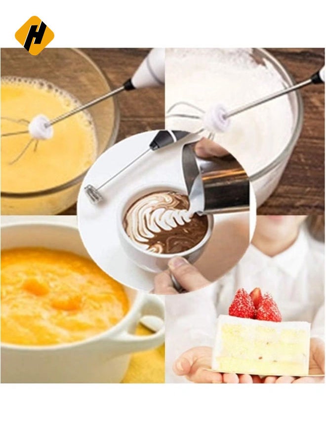 Rechargeable Milk Frother 3 Speeds Handheld Foam Maker With Stainless Whisk For Coffee, Latte, Cappuccino, Chocolate, Milk Tea, Coconut Milk, Durable Frother Drink Mixer