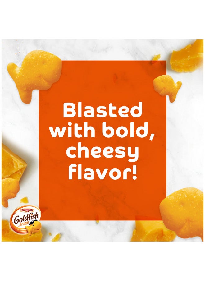 Pepperidge Farm Goldfish Crackers, Flavor Blasted Xtra Cheddar Crackers, Family Size, 10 Oz Bag