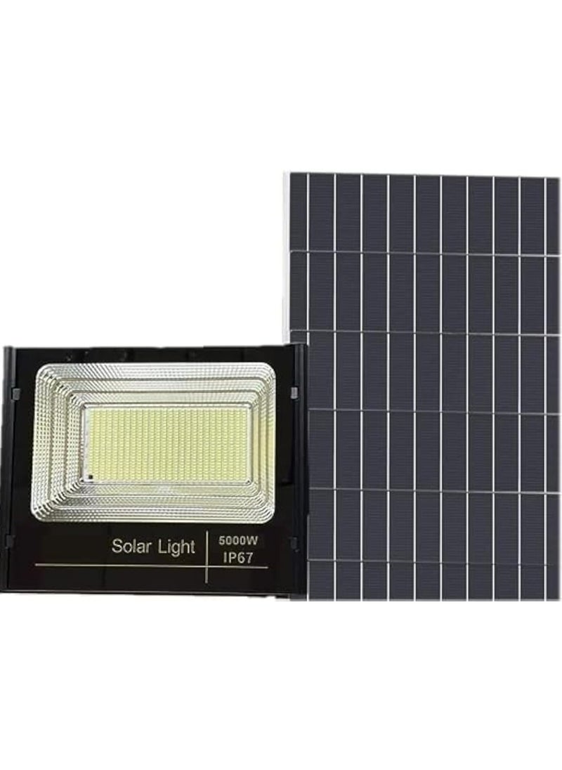 Solar Flood Lights Outdoor - Dusk to Dawn Street Lights with Remote Control, 6500K Daylight White IP66 Waterproof Solar Powered Spotlight for Yard, Garden, Street (300W to 5000W)