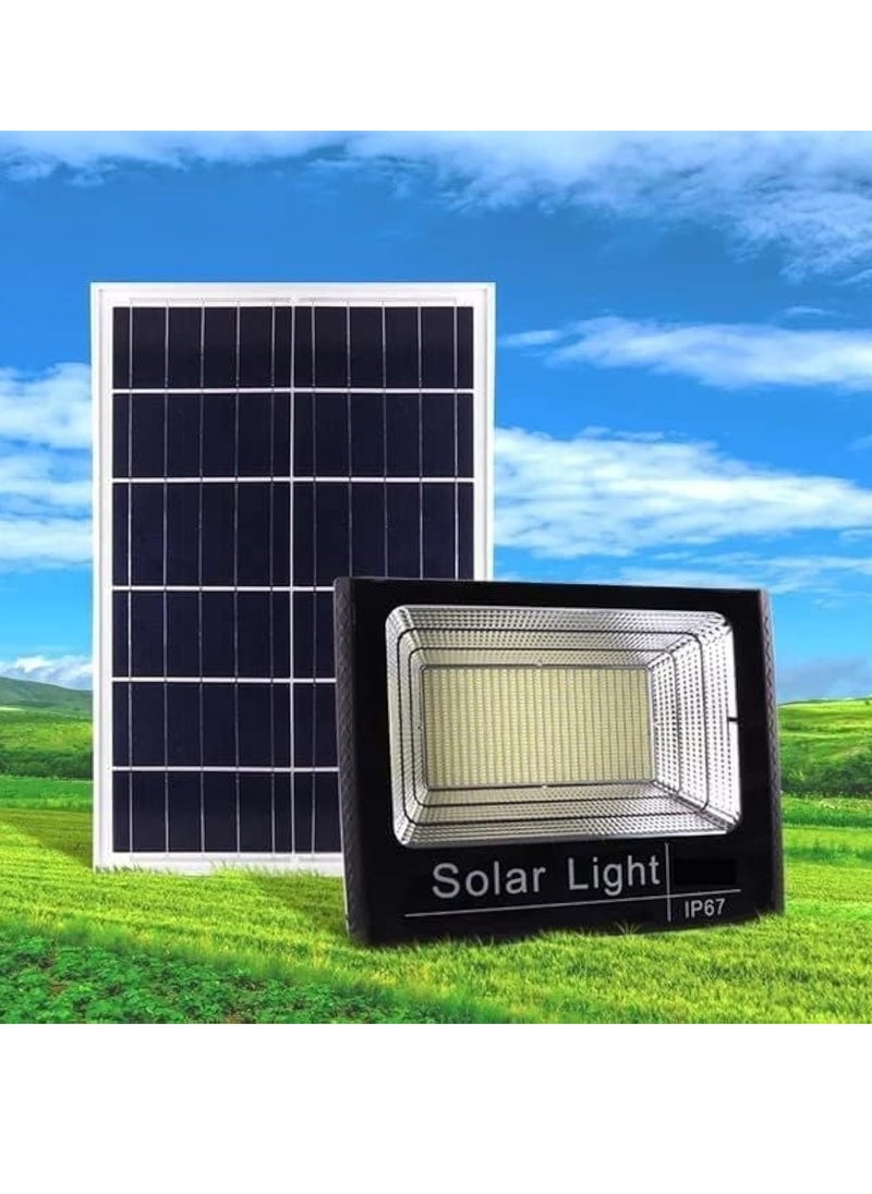 Solar Flood Lights Outdoor - Dusk to Dawn Street Lights with Remote Control, 6500K Daylight White IP66 Waterproof Solar Powered Spotlight for Yard, Garden, Street (300W to 5000W)