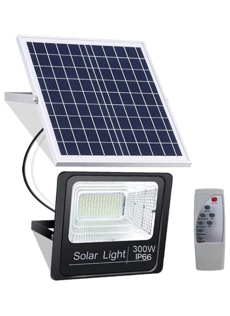 Solar Flood Lights Outdoor - Dusk to Dawn Street Lights with Remote Control, 6500K Daylight White IP66 Waterproof Solar Powered Spotlight for Yard, Garden, Street (300W to 5000W)