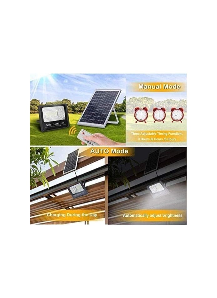 Solar Flood Lights Outdoor - Dusk to Dawn Street Lights with Remote Control, 6500K Daylight White IP66 Waterproof Solar Powered Spotlight for Yard, Garden, Street (300W to 5000W)