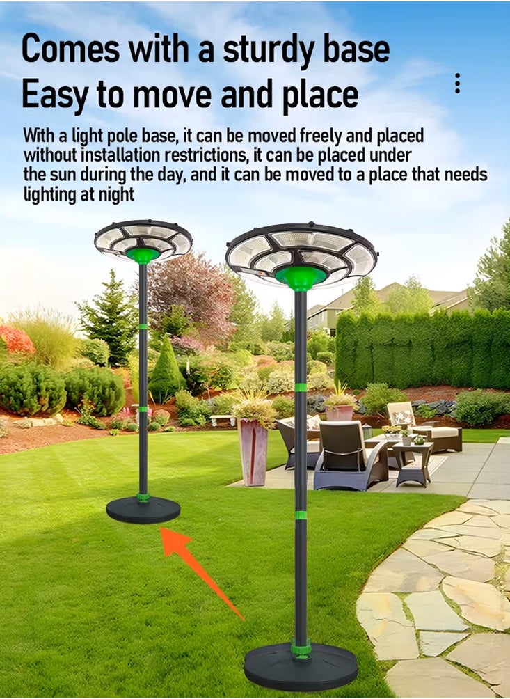 Solar Powered Garden Street Lamp with 180cm pole and Sturdy Base 200W